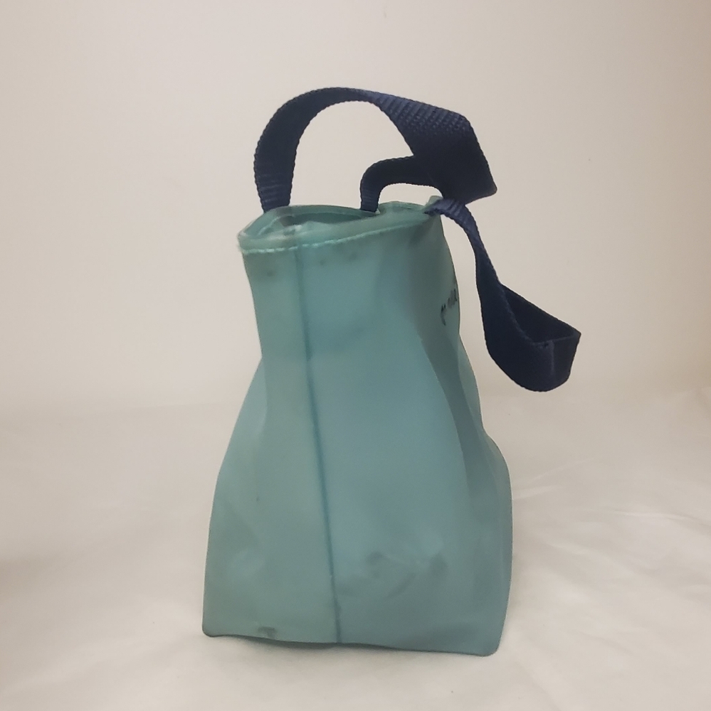 7 for All Mankind Bag - small jelly handbag with blue writing - Picture 5 of 12